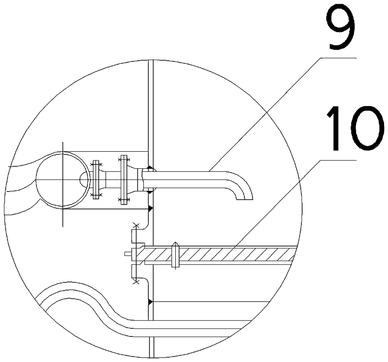 Use method of circulating fluidized bed rectification device for preparing hydrogen fluoride