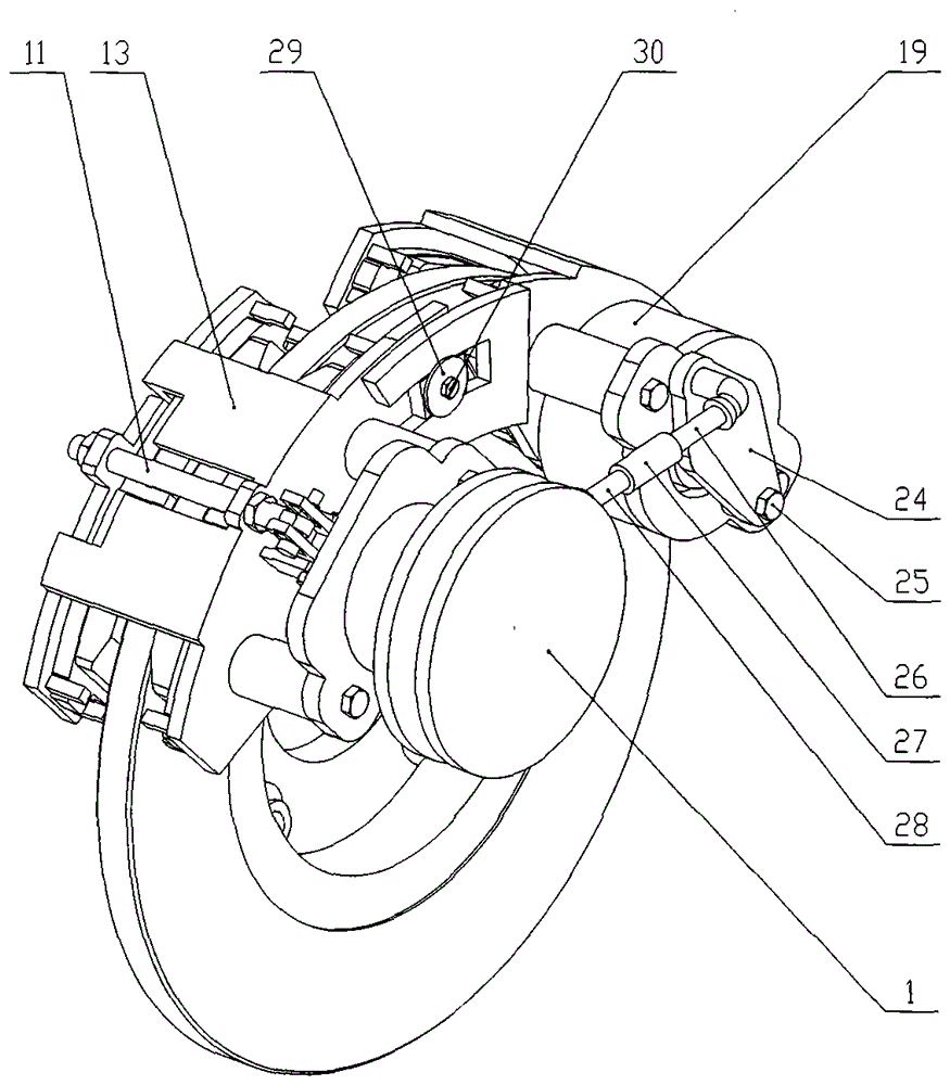 A Booster Electromagnetic Mechanical Brake