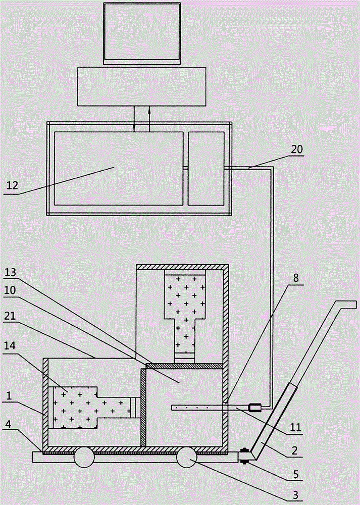 Multi-scale true-triaxial horizontal well hydrofracturing pressure bearing cylinder and using method