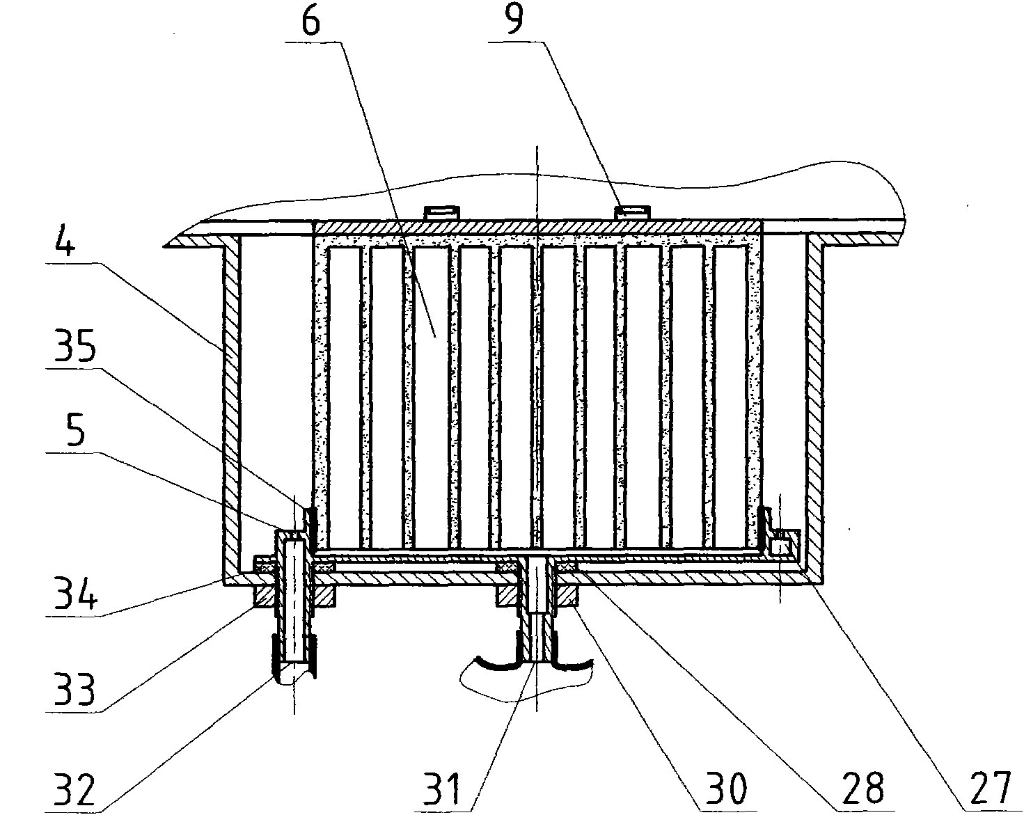 Aeration type domestic normal-pressured water purifier