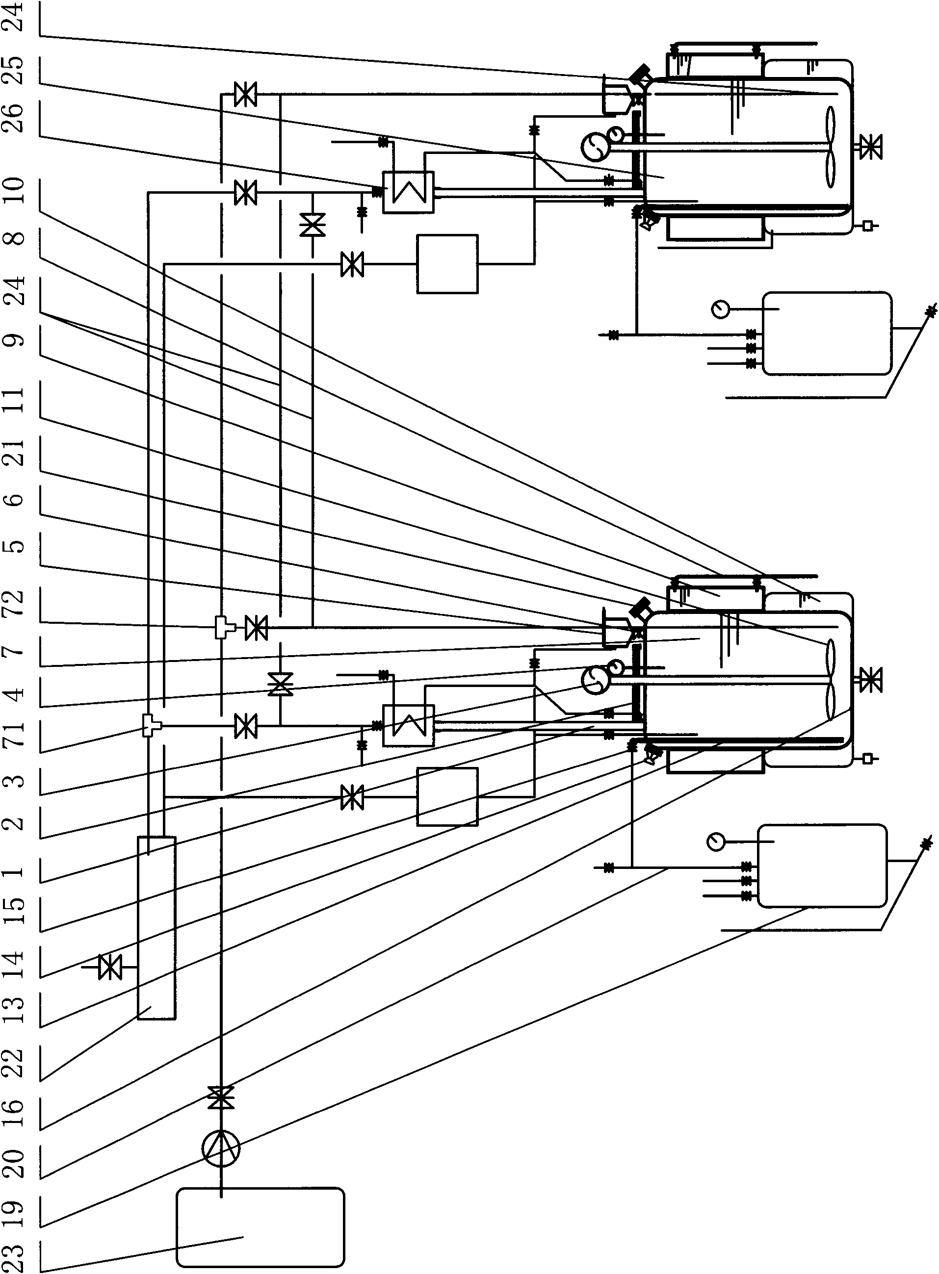 Equipment system for industrially producing Grignard reagent by using gaseous halogenated hydrocarbon