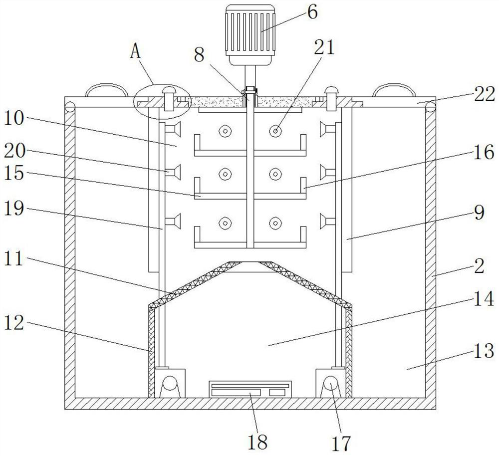 Cooked meat product marinating and boiling device convenient for taking out minced meat blocks