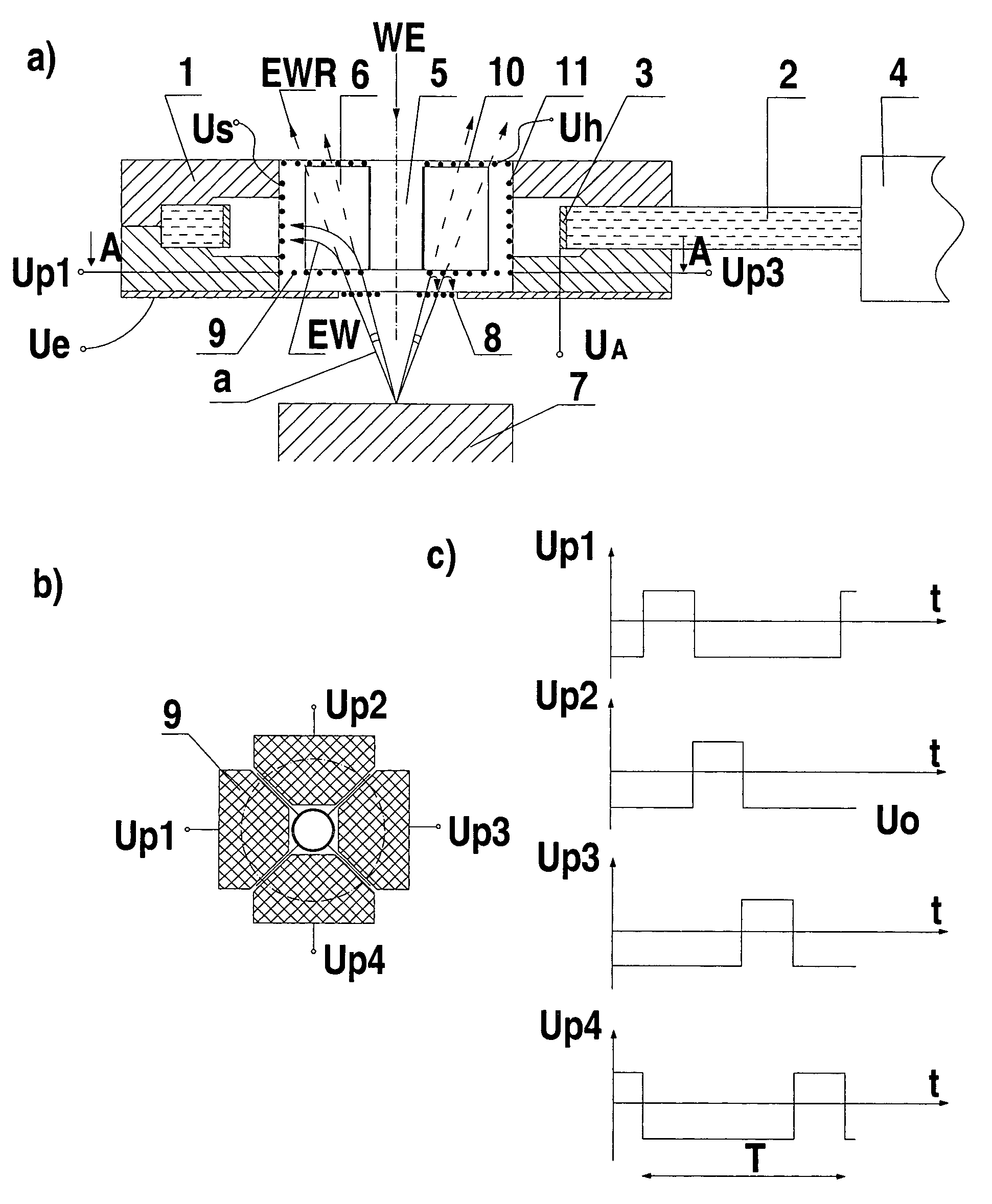 Method and system for the directional detection of electrons in a scanning electron microscope