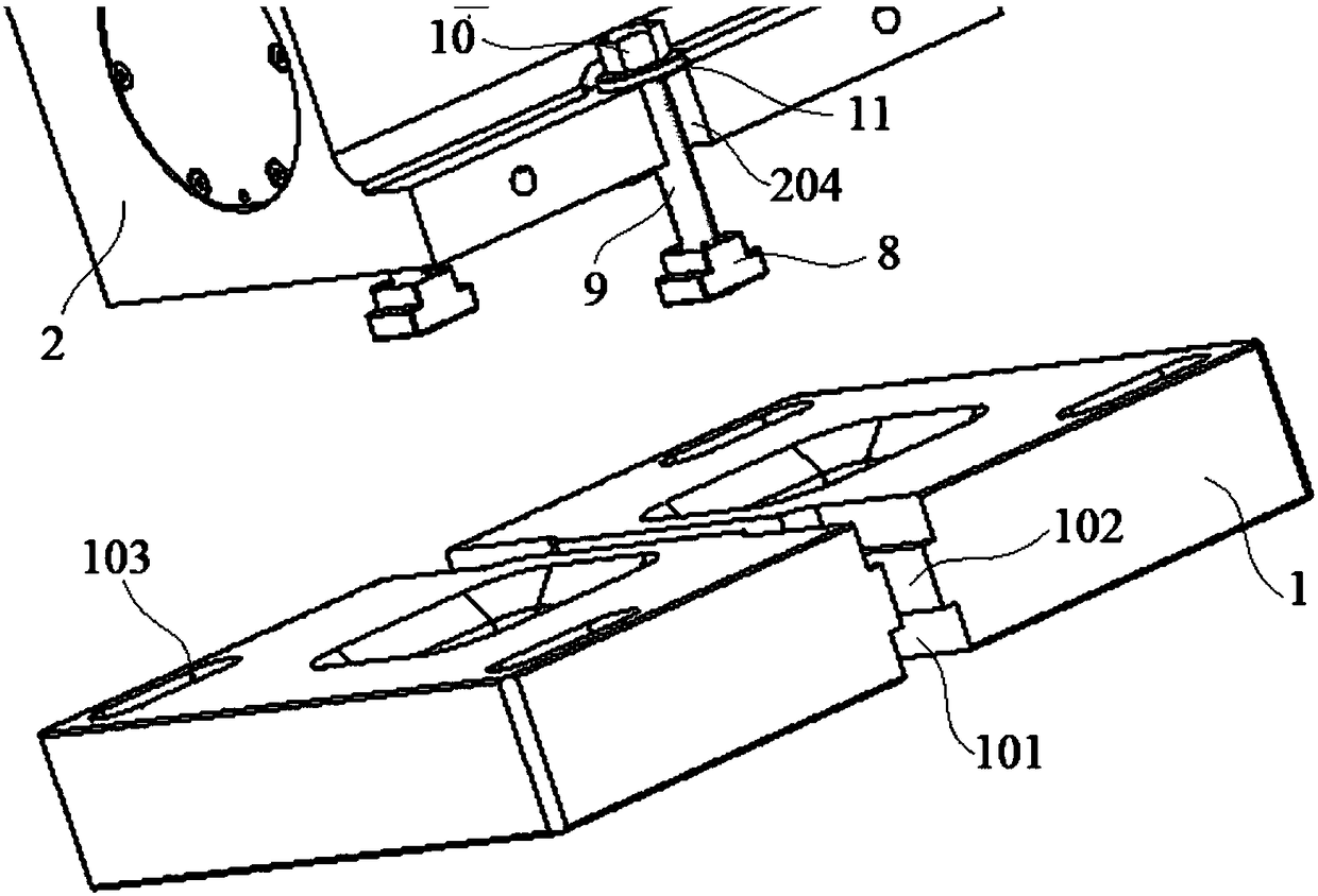 Four-axle rotary machining fixture