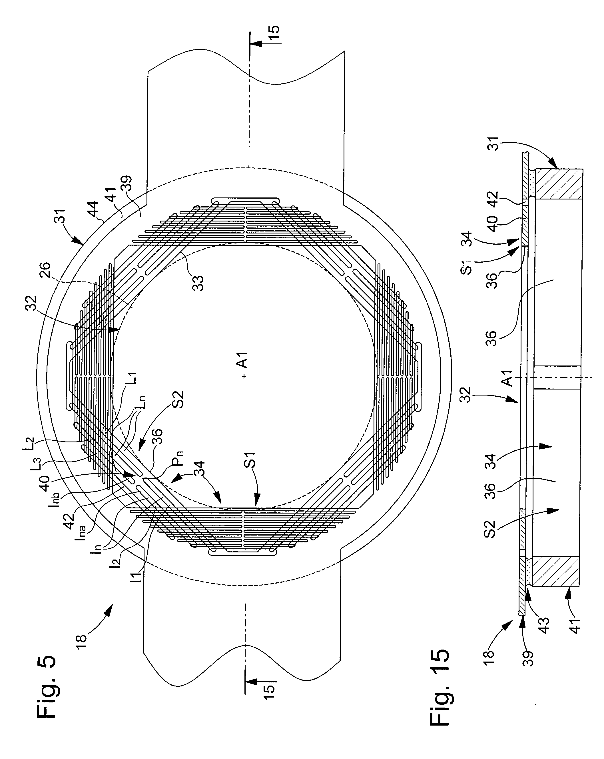 Assembly element including two series of elastic structures and timepiece fitted with the same