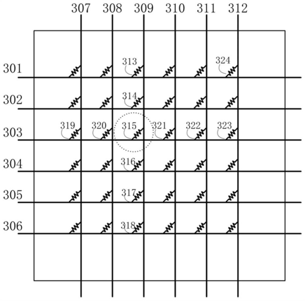 A structure and related method for expanding the number of resistance states of a memristor