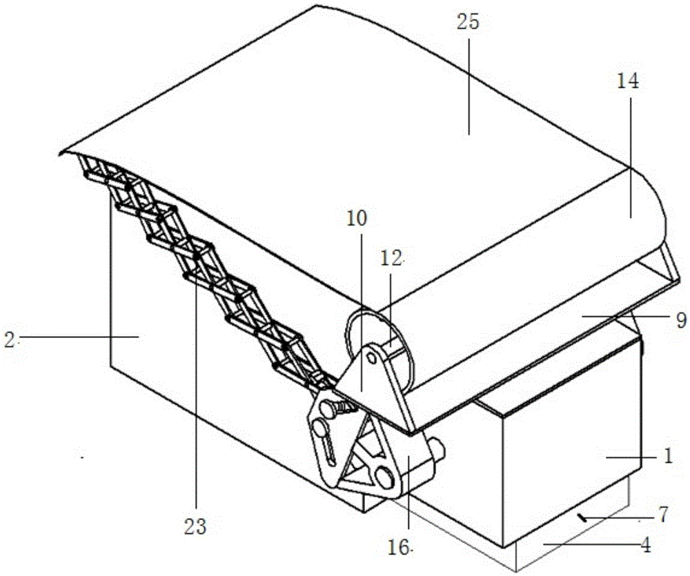 Device for automatically covering tarpaulin of truck