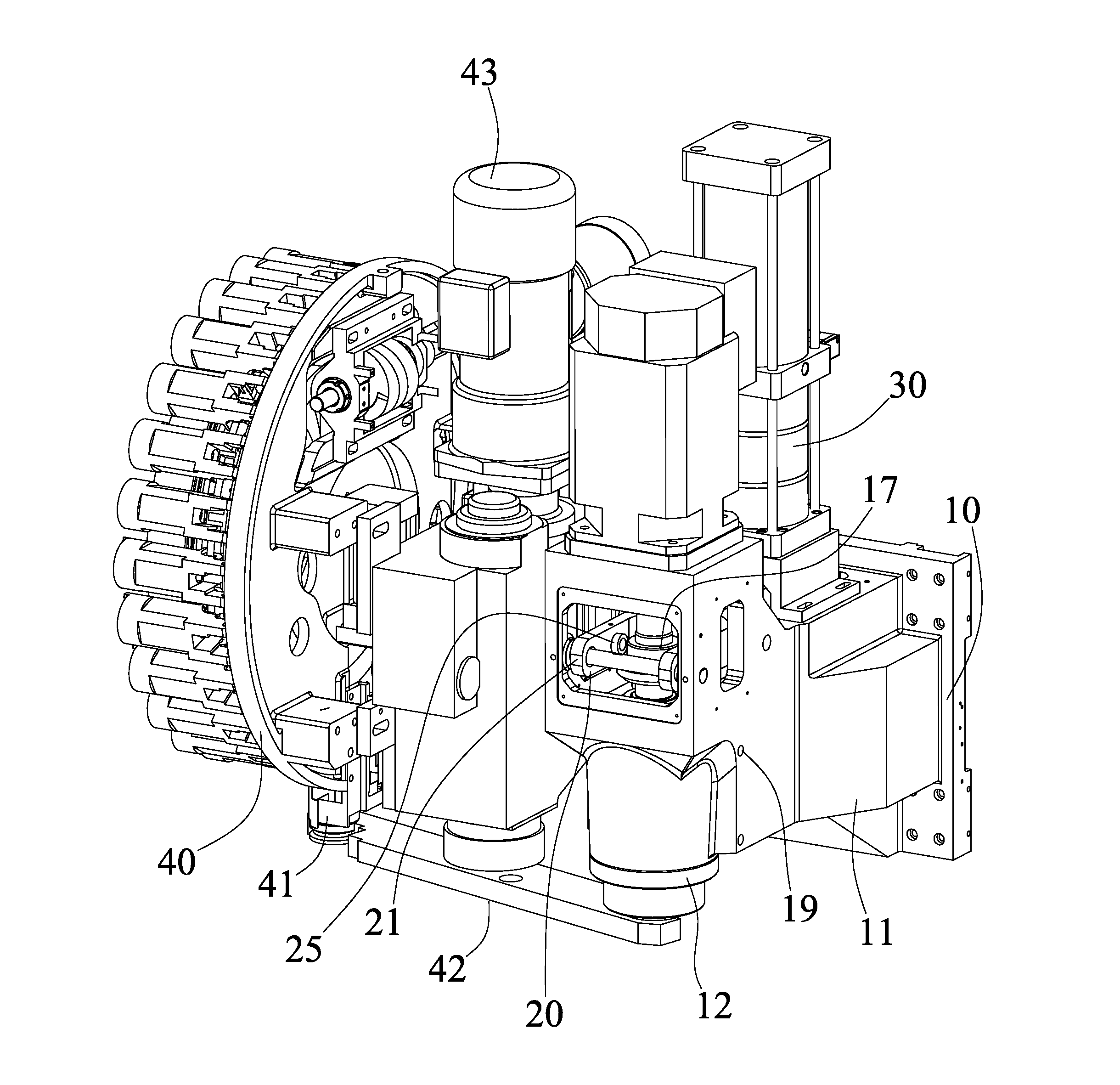 Tool changing mechanism for machine tool