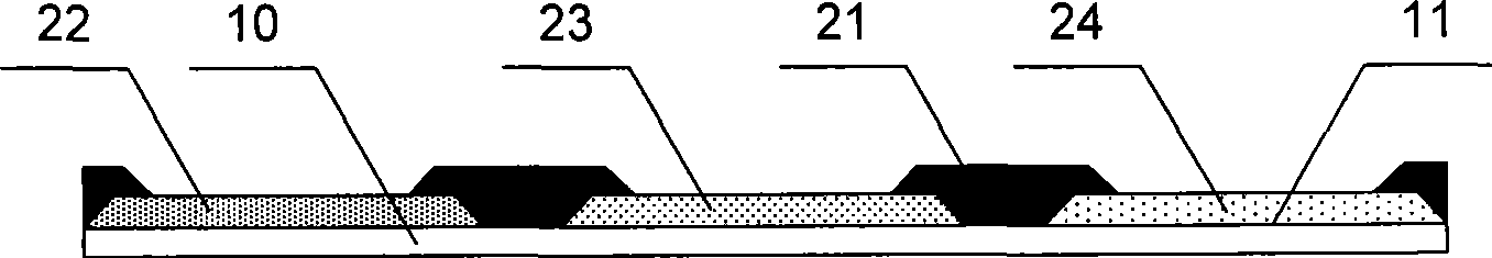 TFT-LCD color film / array substrate, liquid crystal display panel and method for producing same