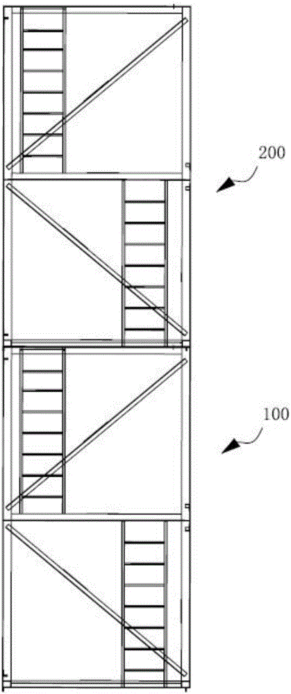 Elevator shaft elevating type operation platform