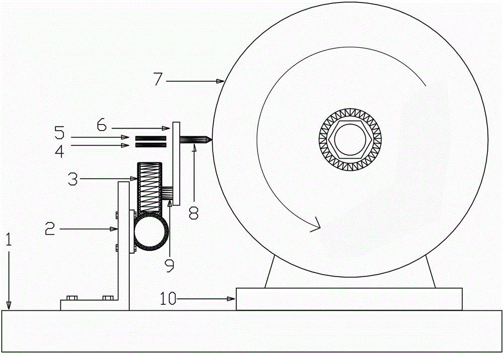 Grinding wheel dressing method and device for machining bearing inner ring raceway crowning
