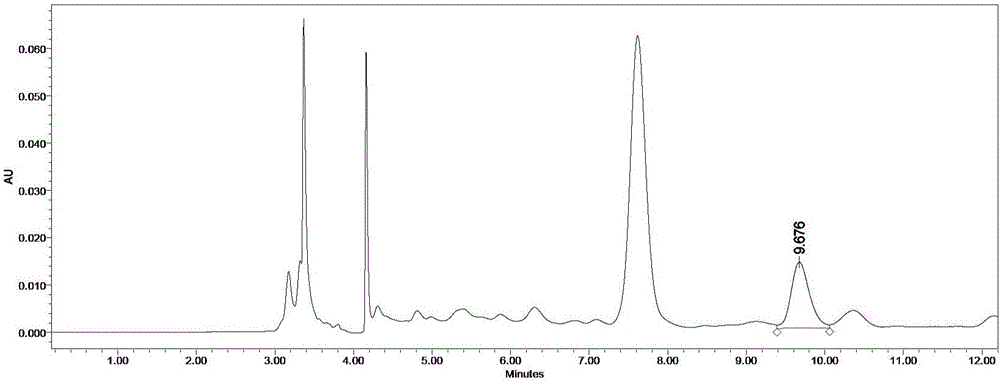 Method for measuring content of protocatechuic acid in jasminum elongatum