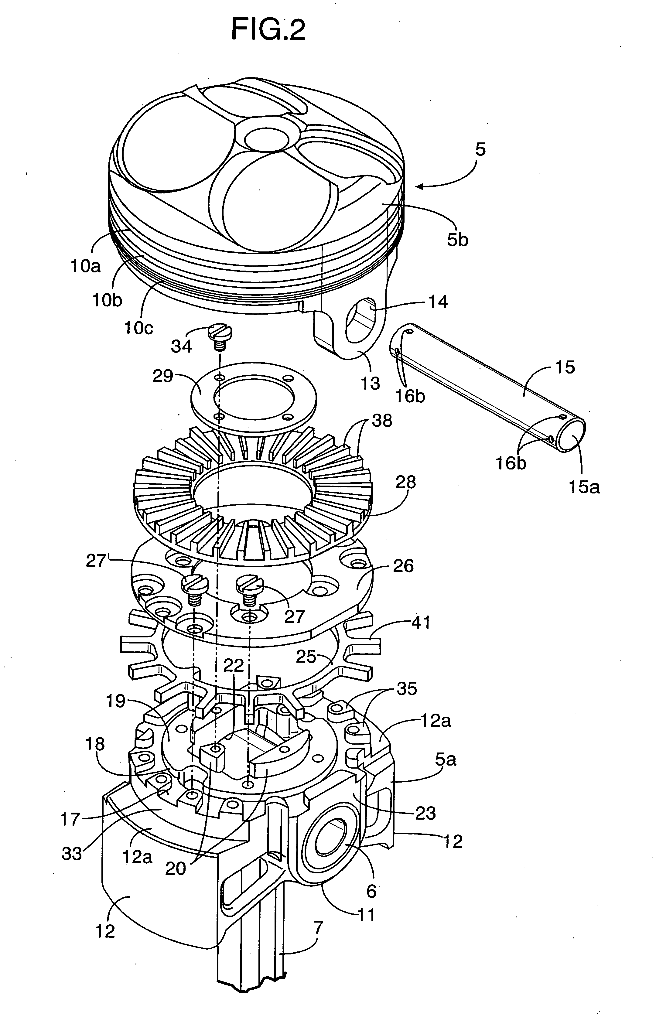 Variable compression ratio device of internal combustion engine