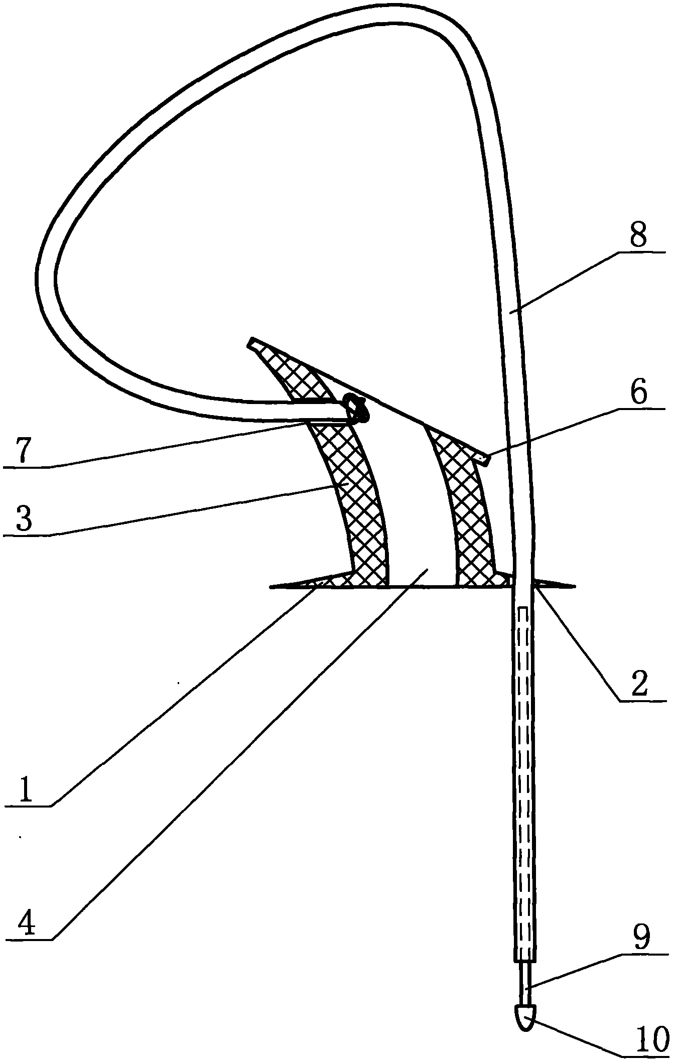 Drainage device for lacrimal sac operation