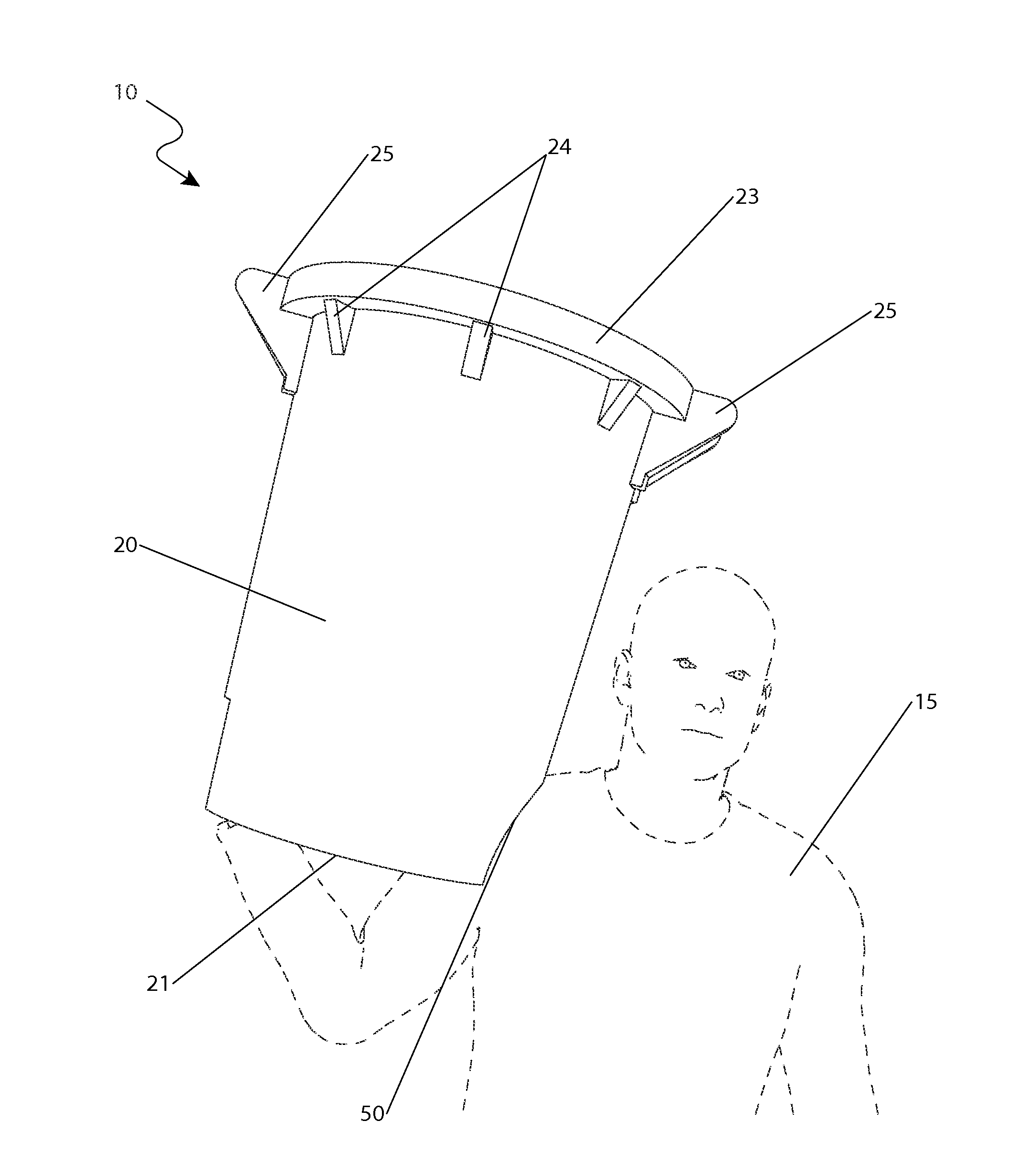 Refuse Container with Handling Features