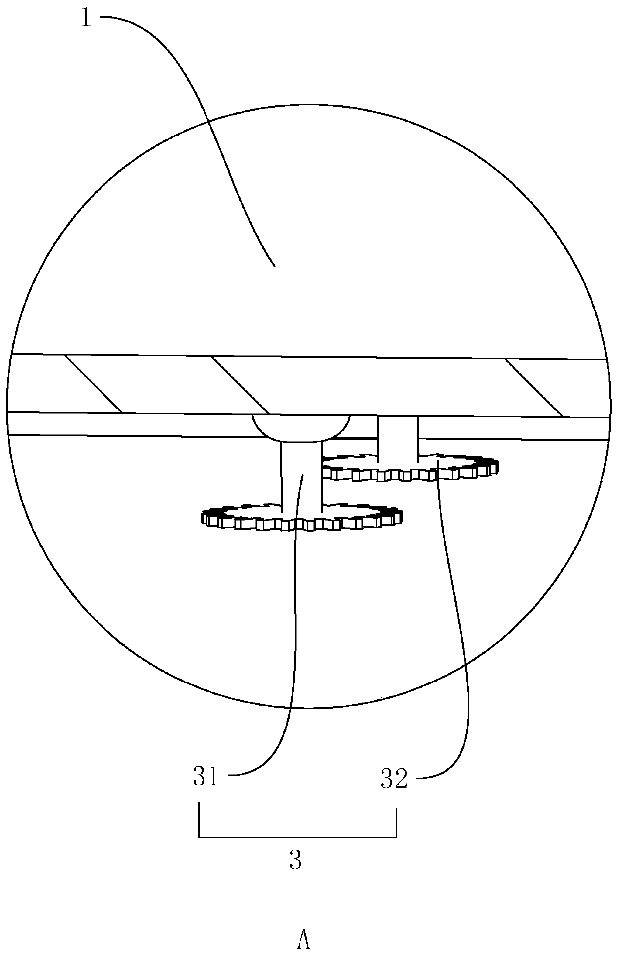 Dust-removal airflow circulation system for rabbit hair carding