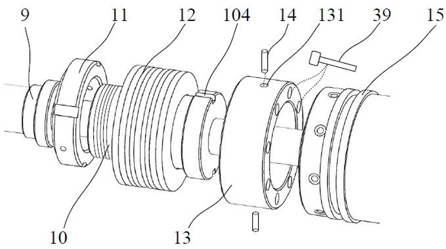 Hydraulic buffering heavy-load electric cylinder based on disc spring compression and buffering control method