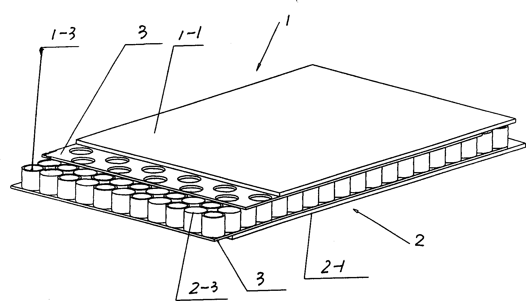 Honeycomb composite plate core board