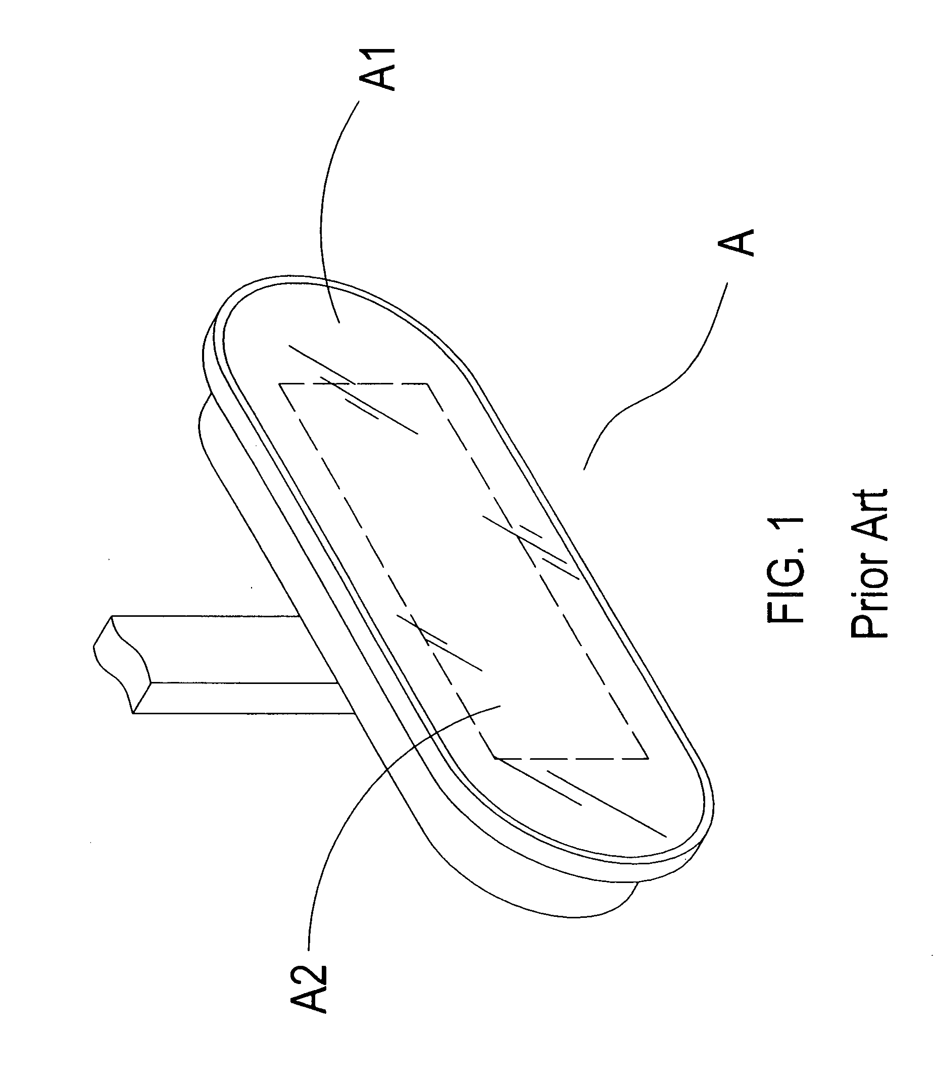 Structure for concealing an automobile rear-view mirror display