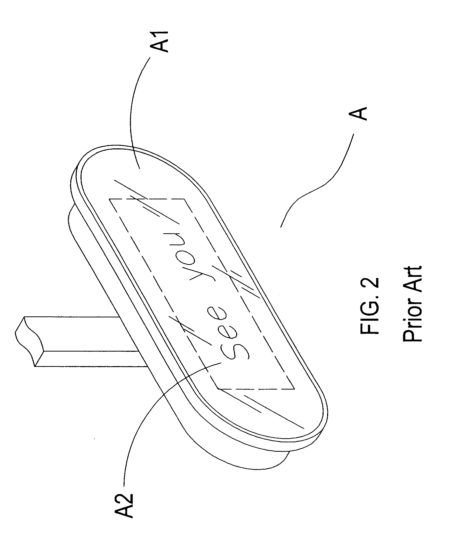 Structure for concealing an automobile rear-view mirror display
