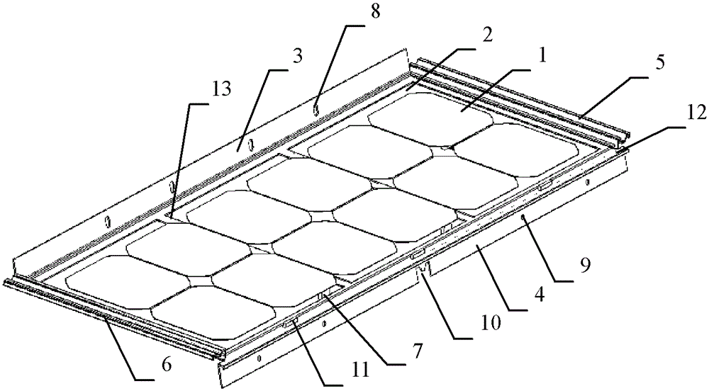 A solar photovoltaic roof tile assembly