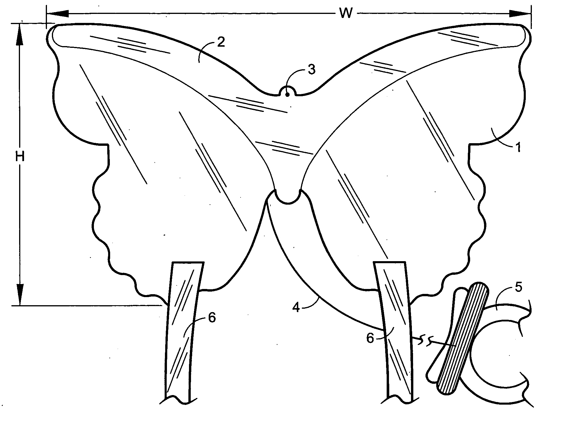 Miniature kite frame