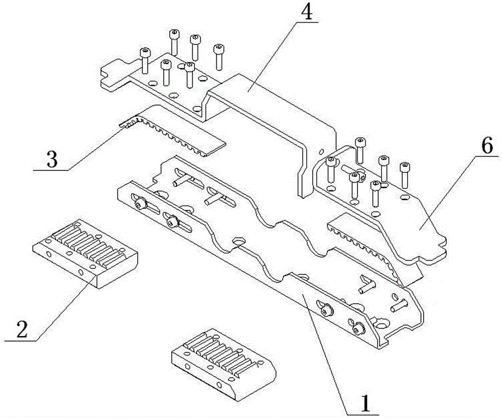 Toothed belt tensioning device