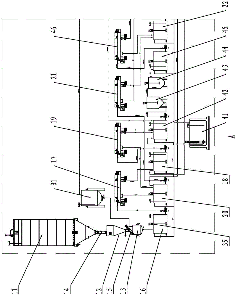 Water washing and softening system for waste incineration fly ash