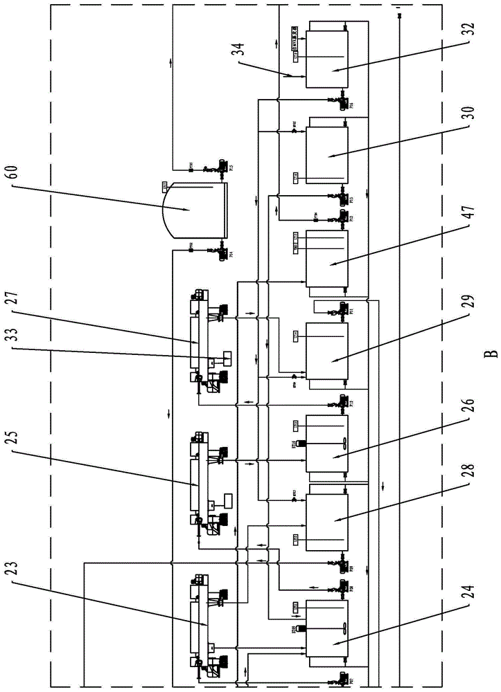 Water washing and softening system for waste incineration fly ash