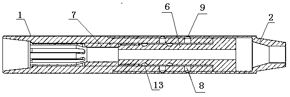 A coiled tubing string hydraulic breaking device