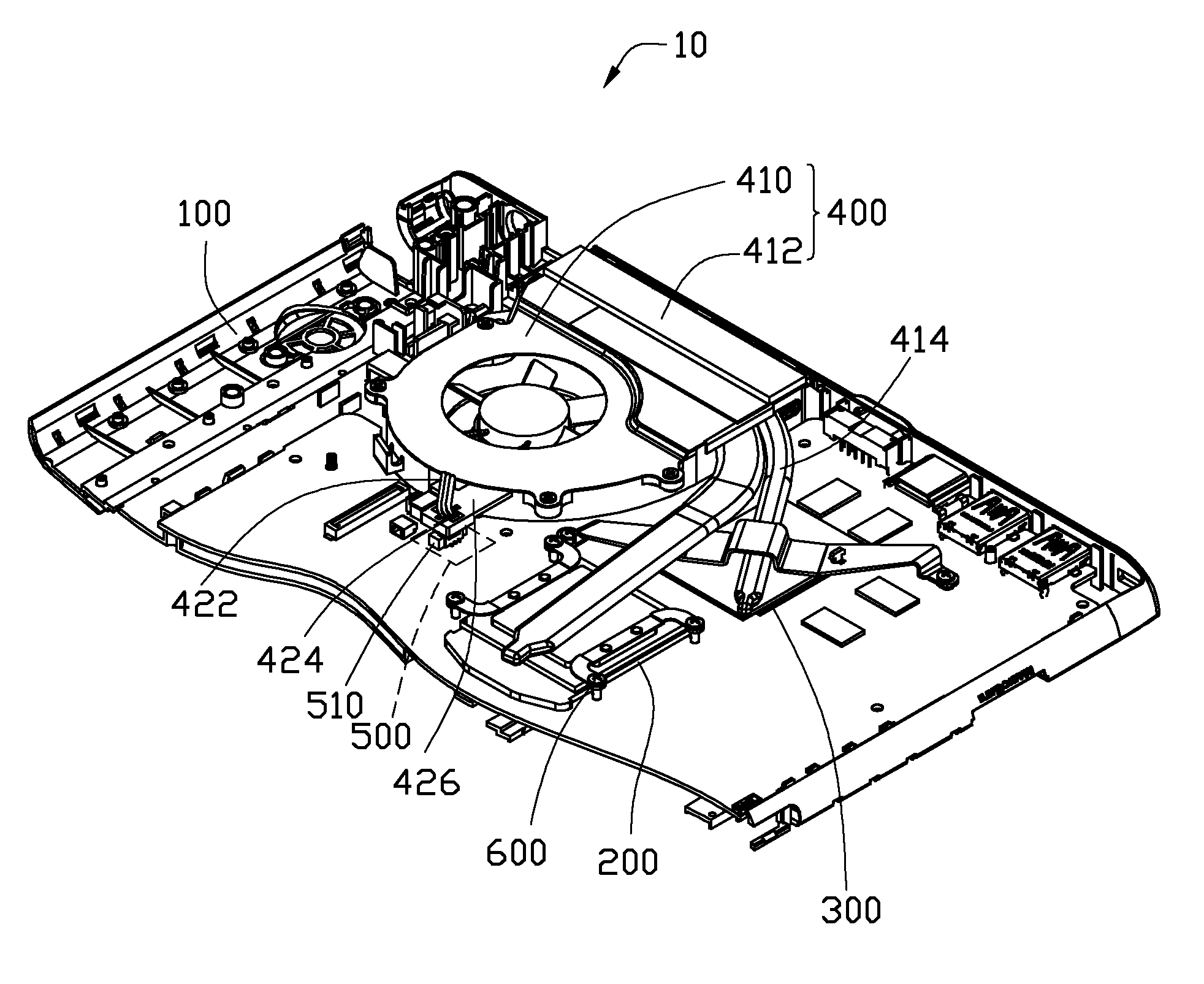 Electronic device with heat dissipation unit