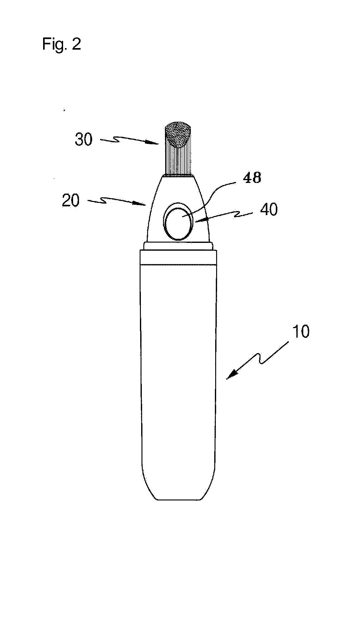 Airless Pumping Type Cosmetic Container Having an Applicator