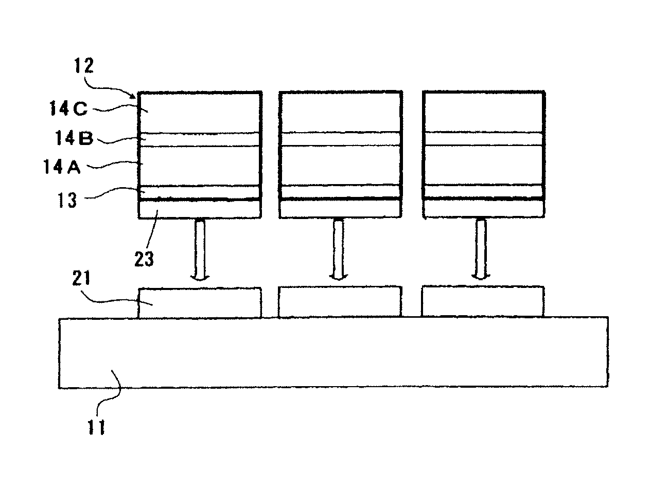 LED device and method by which it is produced