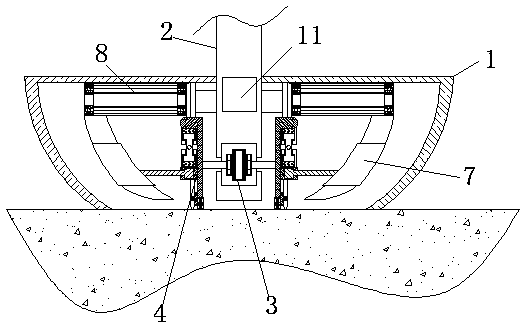 Agricultural equipment for fruit tree transplanting and with capability of protecting roots