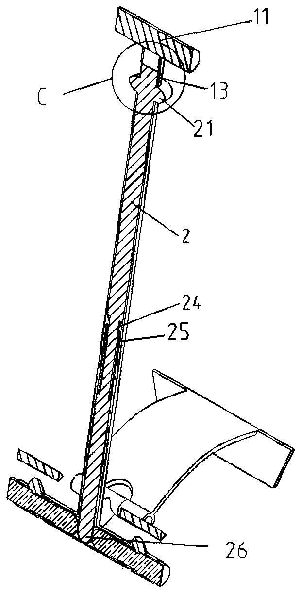 C-shaped steel lifting device