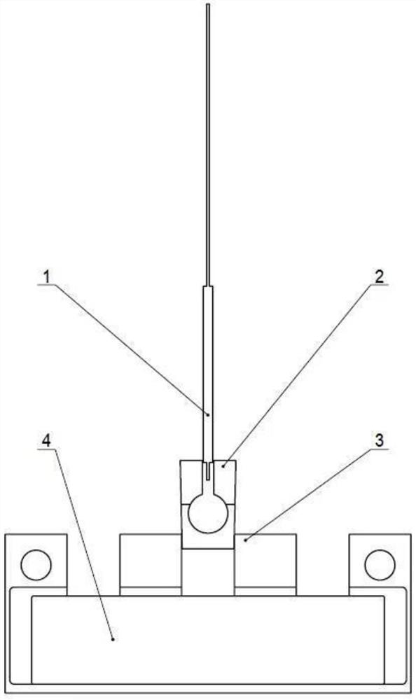 Interference extrusion and rigid fixation combined piezoelectric fan