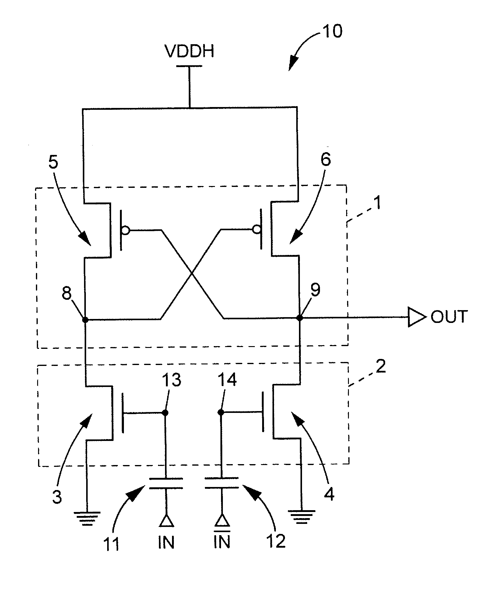 Voltage level translator