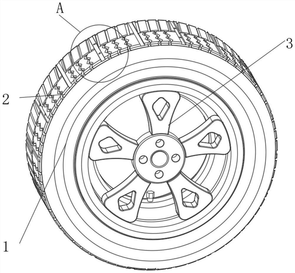 Self-generating tire with static electricity removing function