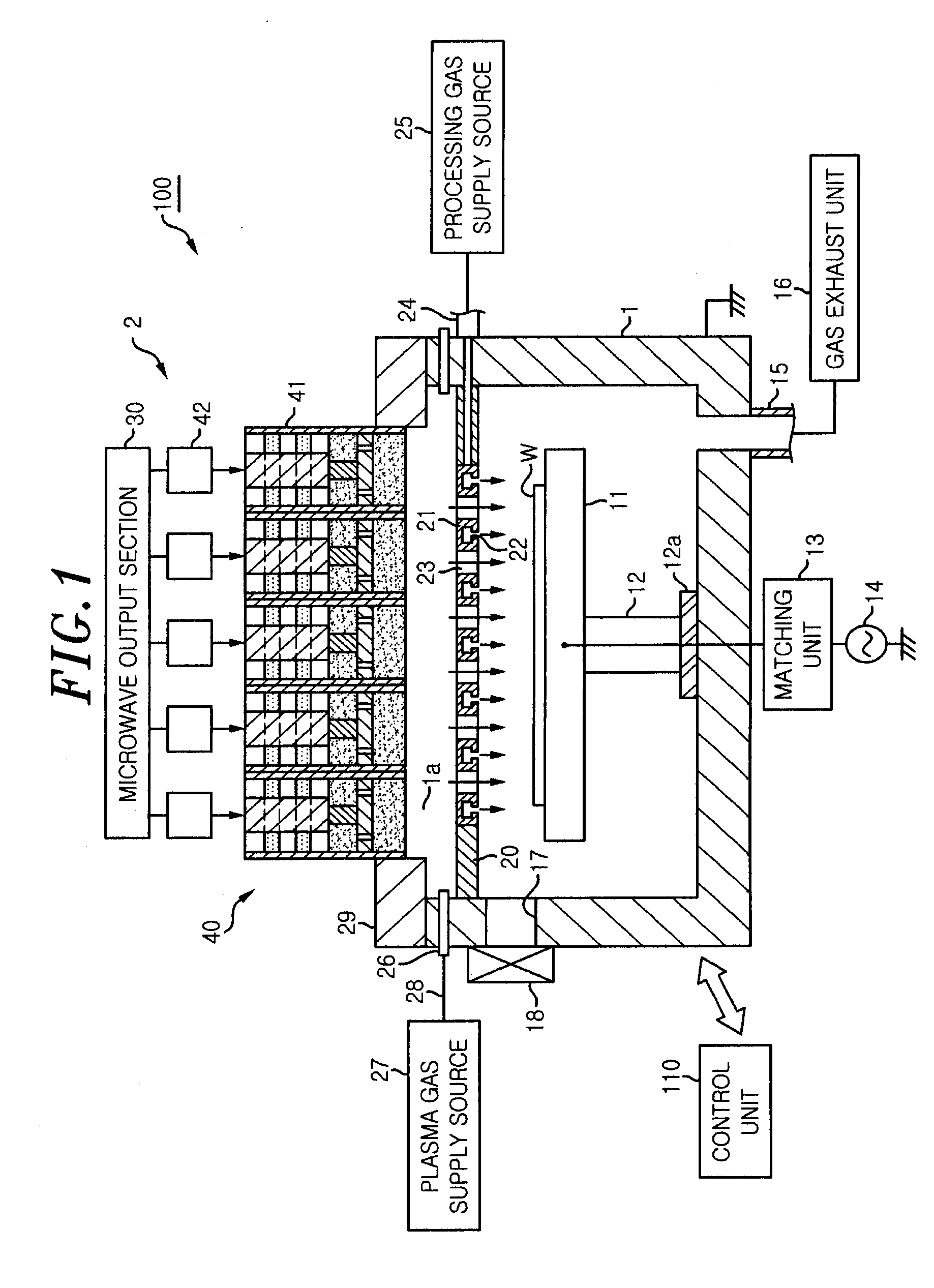 Electromagnetic-radiation power-supply mechanism and microwave introduction mechanism