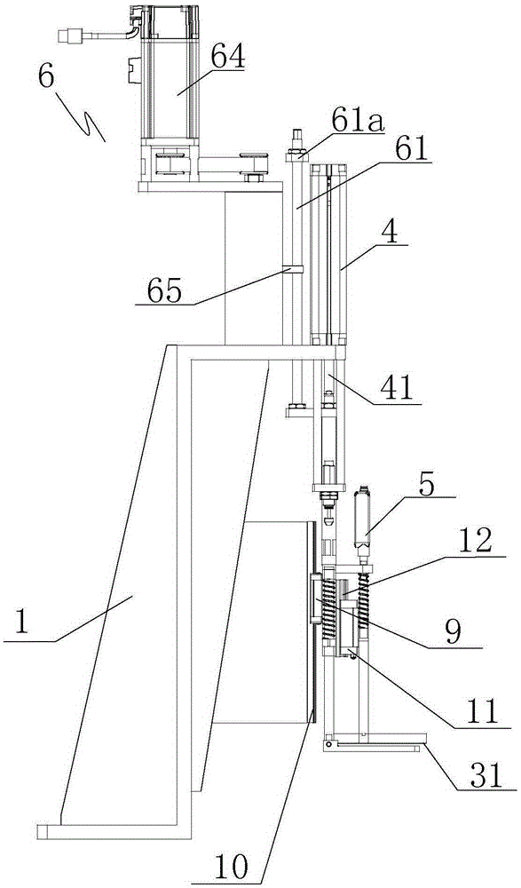Device for automatically detecting thickness of workpiece