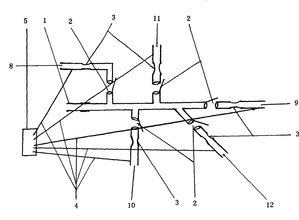 Jetting system on tailpipe nozzle of jet airplane