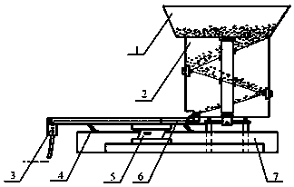 Small-size vibration type rice bud seed direct seeding apparatus