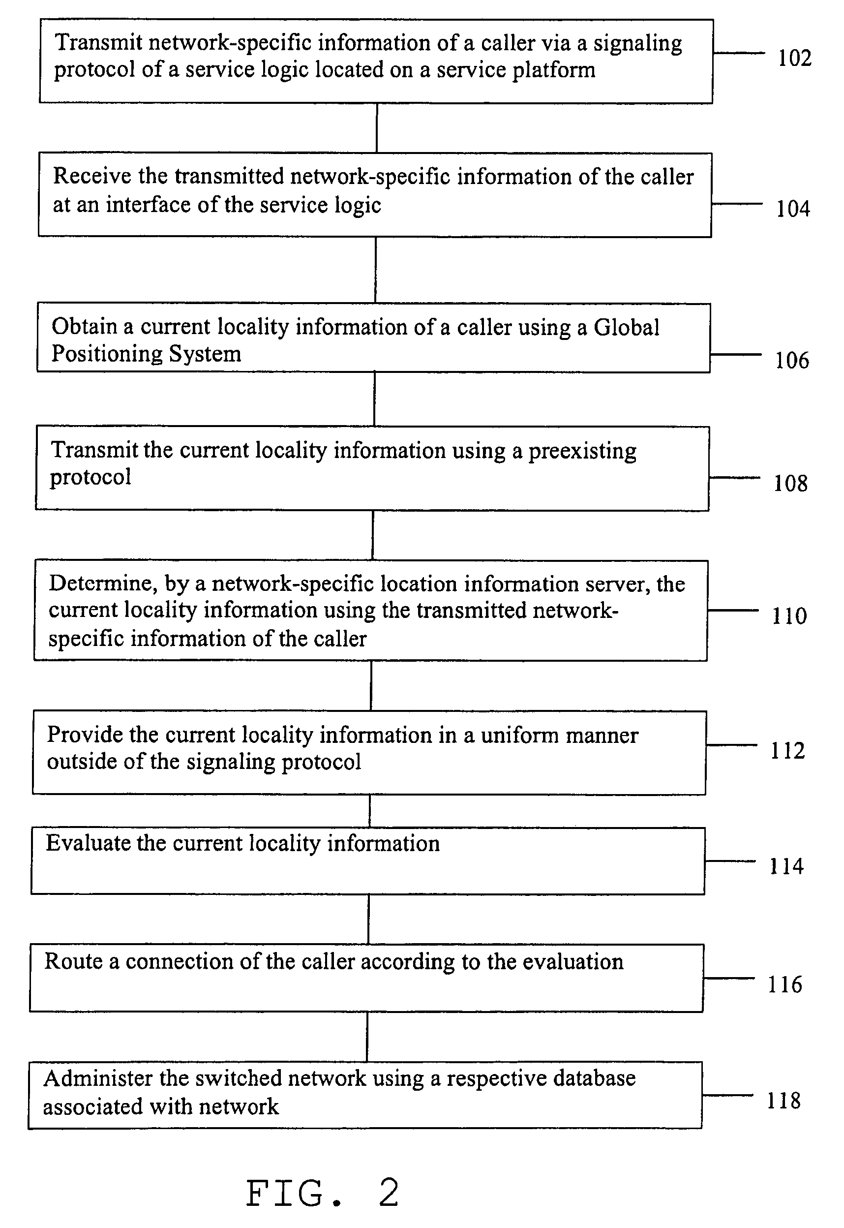 Method for providing and processing locality information in switched networks
