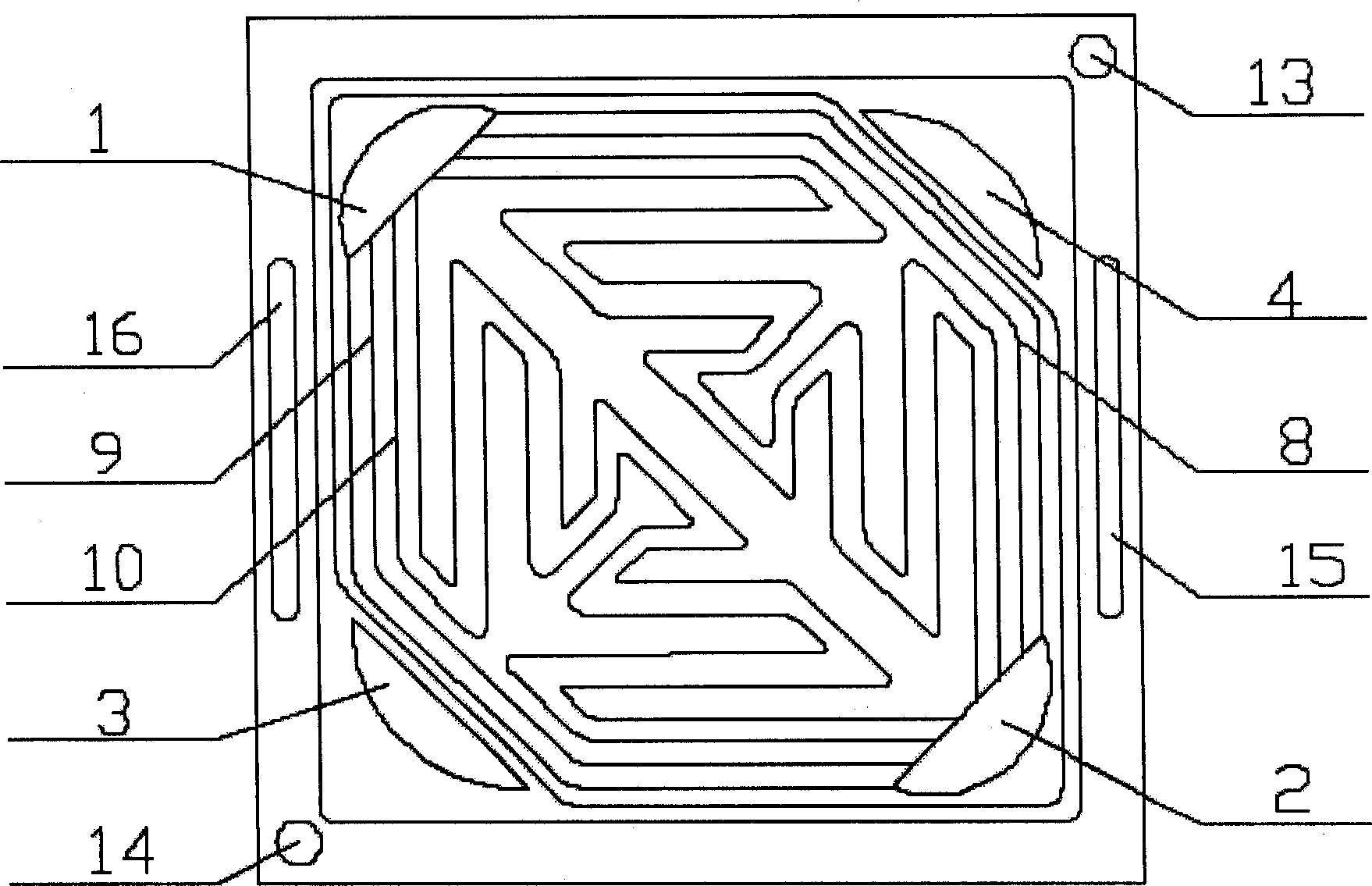 Structure of double-swallow-tail shape flow field plate for proton exchange membrane fuel cell