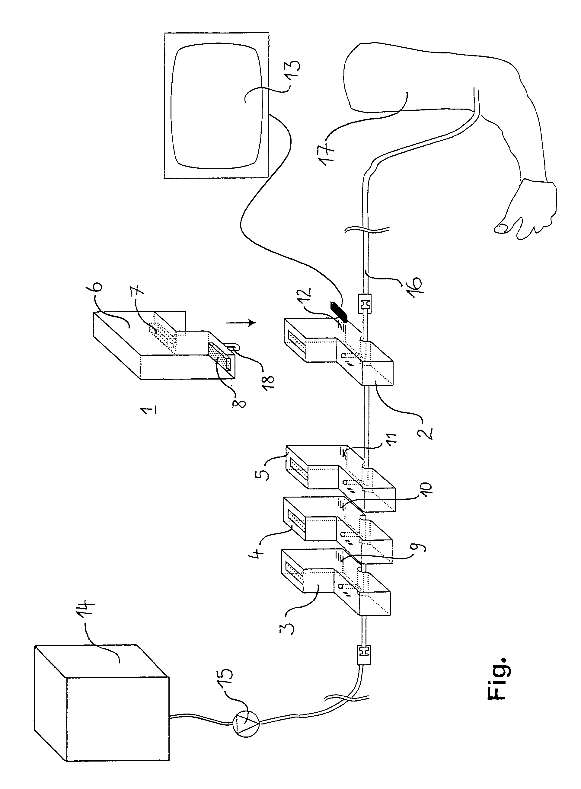 Device for dispensing medical active ingredients
