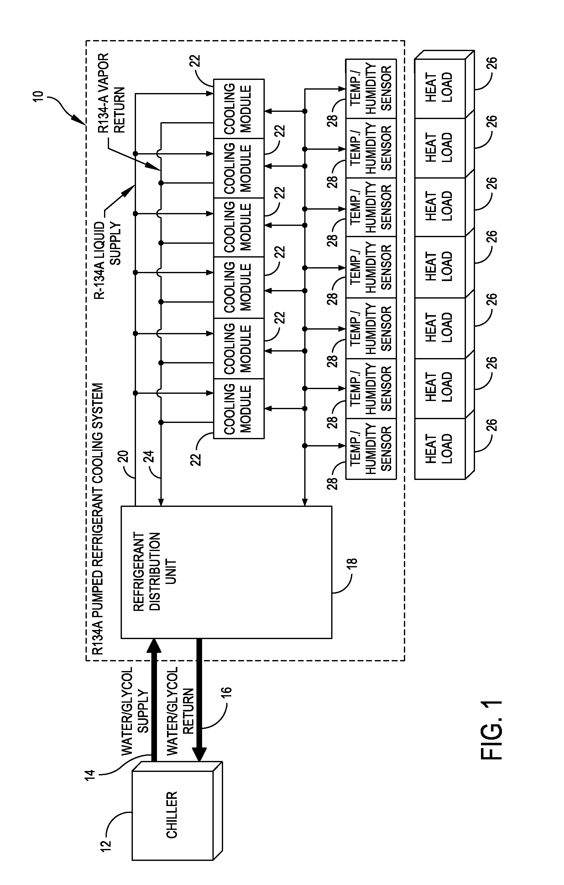 Systems and methods for controlling load dynamics in a pumped refrigerant cooling system