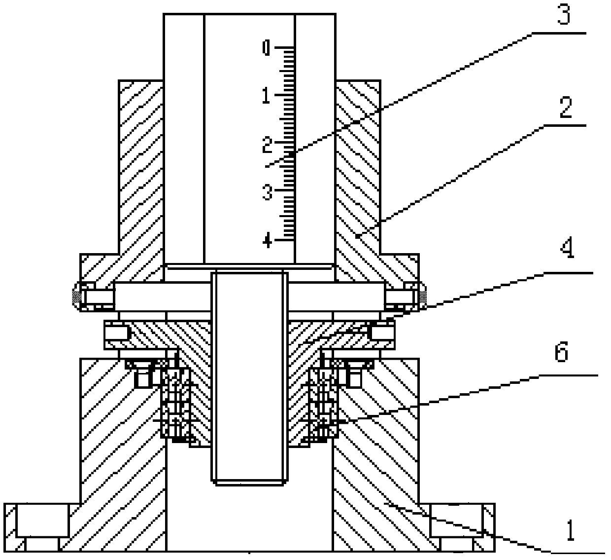 Screw type precisely-lifting adjustment supporting device