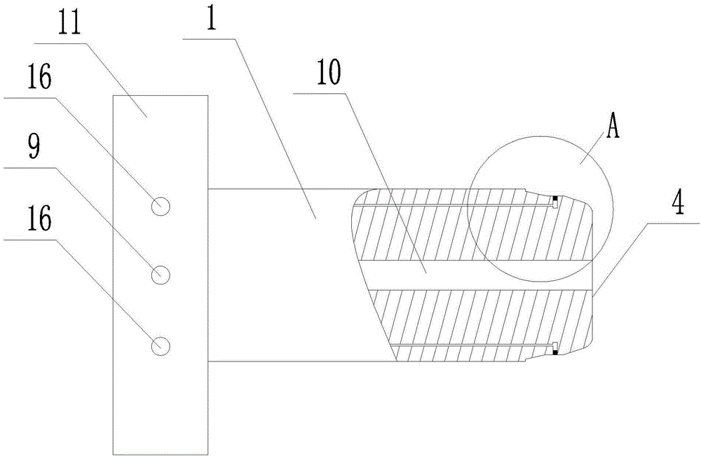 Punching head for internal high-pressure forming