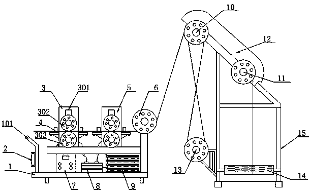 A wire pulling device for power line construction