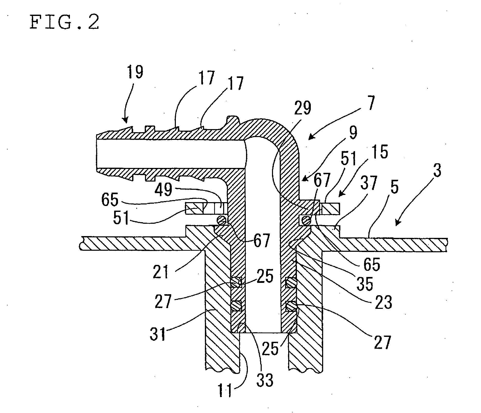 Connector mounting structure